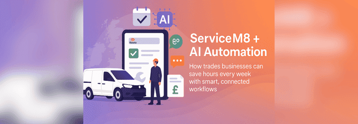 Power your trades business that uses ServiceM8 with smart workflows and AI automation from flowio