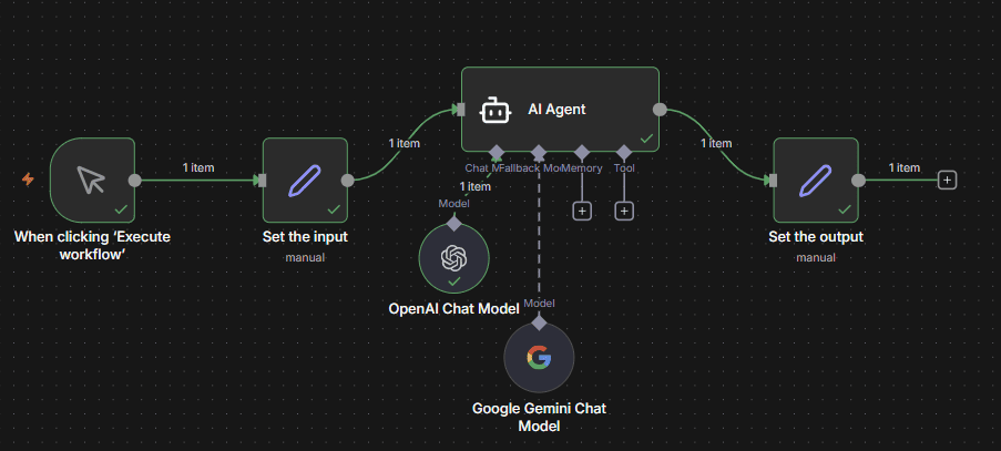 This simple agent should tell a joke, and has a backup LLM