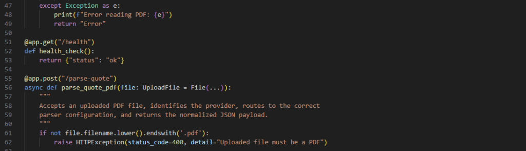 Custom python code automation