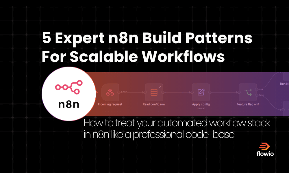Five expert build patterns you can implement in n8n to improve your automated workflows.